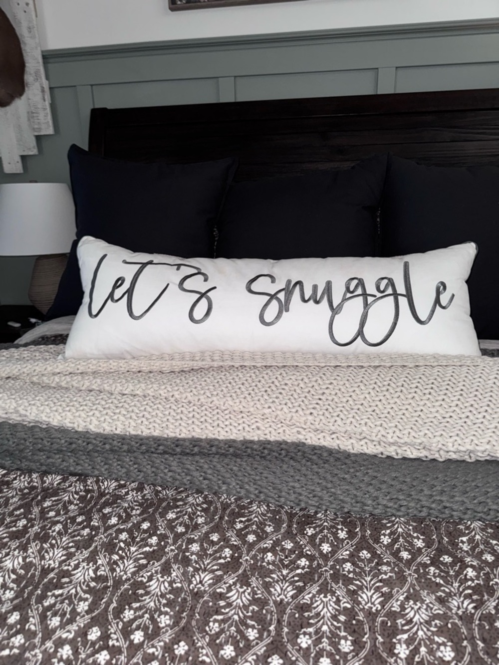 Lumbar pillow with cover